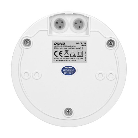 Czujnik ruchu 360st. IP65, 2000W Czujnik ruchu 360st. IP65, 2000W