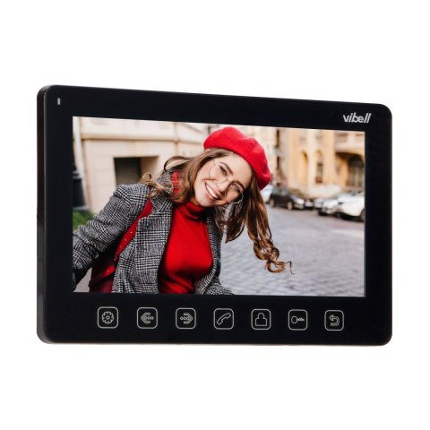 Wideo monitor bezsłuchawkowy, kolorowy, LCD 7? do zastosowania w systemach VIBELL, czarny Wideo monitor bezsłuchawkowy, kolorowy, LCD 7? do zastosowania w systemach VIBELL, czarny