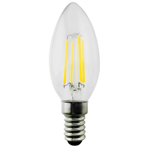 Żarówka Maclean, Filamentowa LED E14, 4W, 230V, WW ciepła biała 3000K, 400lm, Retro edison ozdobna świeczka C35, MCE285 Żarówka Maclean, Filamentowa LED E14, 4W, 230V, WW ciepła biała 3000K, 400lm, Retro edison ozdobna świeczka C35, MCE285