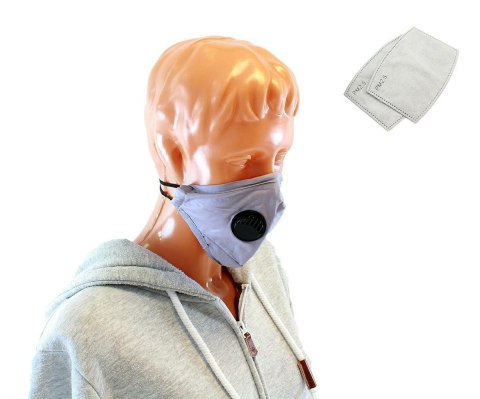 AG303F Maska tekstylna pm 2.5 z zaworem AG303F Maska tekstylna pm 2.5 z zaworem