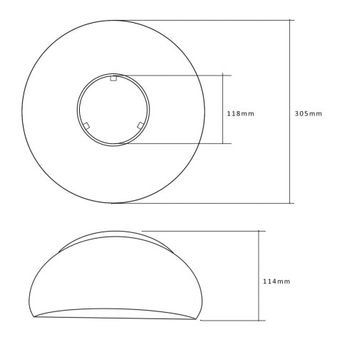 Klosz Maclean, Odbłyśnik, Do magazynowych żarówek LED 40W, CW, Materiał: PC, MCE416 Klosz Maclean, Odbłyśnik, Do magazynowych żarówek LED 40W, CW, Materiał: PC, MCE416