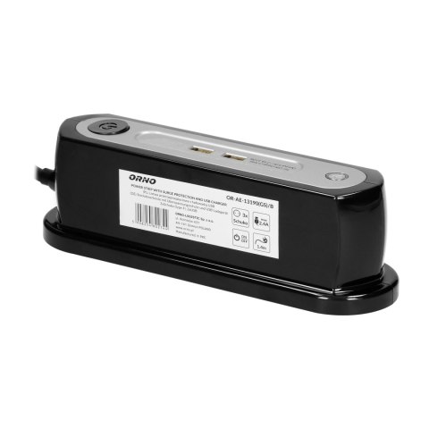 Listwa zasilająca nabiurkowa z wyłącznikiem 3x2P+Z(schuko), ładowarka 2xUSB 2.4A, Ogranicznik przepięć TYP 3, kabel H05VV-F 3x1, Listwa zasilająca nabiurkowa z wyłącznikiem 3x2P+Z(schuko), ładowarka 2xUSB 2.4A, Ogranicznik przepięć TYP 3, kabel H05VV-F 3x1,