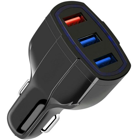 PLS34F Ładowarka sam. qc 3.0 3xusb black PLS34F Ładowarka sam. qc 3.0 3xusb black