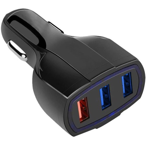PLS34F Ładowarka sam. qc 3.0 3xusb black PLS34F Ładowarka sam. qc 3.0 3xusb black