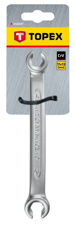 Klucz oczkowy półotwarty 11 x 13 mm