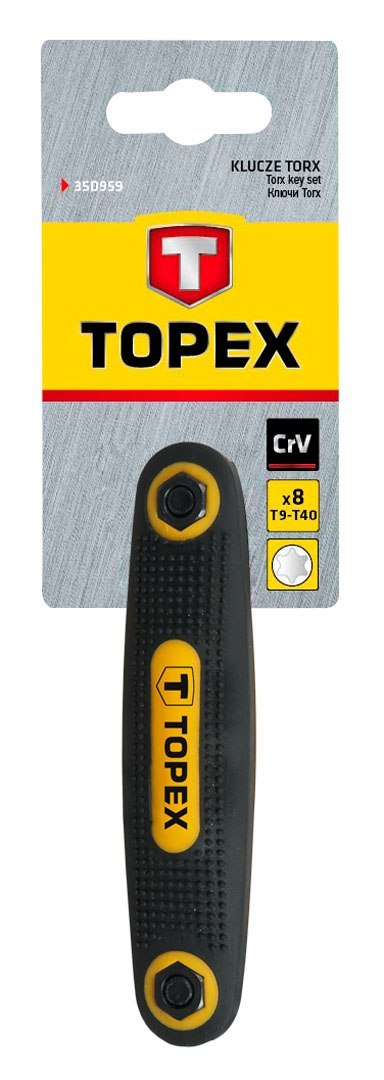 Klucze Torx T9-T40, zestaw 8 szt. Klucze Torx T9-T40, zestaw 8 szt.