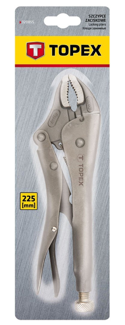 Szczypce zaciskowe uniwersalne 225 mm, okrągłe szczęki Szczypce zaciskowe uniwersalne 225 mm, okrągłe szczęki