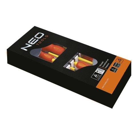 Wkrętaki 1000 V, S2, zestaw 5 szt. Stal Wkrętaki 1000 V, S2, zestaw 5 szt. Stal