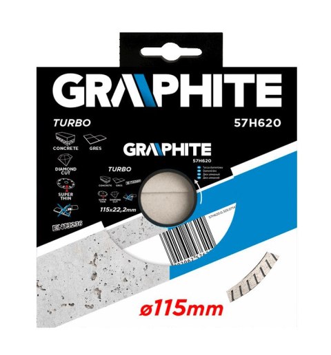 Tarcza diamentowa 115 x 22.2 mm, turbo super cienka Tarcza diamentowa 115 x 22.2 mm, turbo super cienka