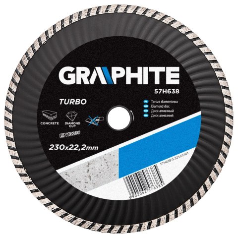 Tarcza diamentowa 230 x 22.2 mm, turbo wave Tarcza diamentowa 230 x 22.2 mm, turbo wave