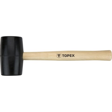 Młotek gumowy 50 mm/340 g, trzonek drewniany Młotek gumowy 50 mm/340 g, trzonek drewniany