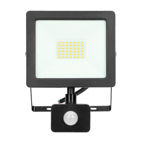 ALLED 30W Naświetlacz LED z PIR, 2400lm, IP44, 4000K, Alu+szkło ALLED 30W Naświetlacz LED z PIR, 2400lm, IP44, 4000K, Alu+szkło
