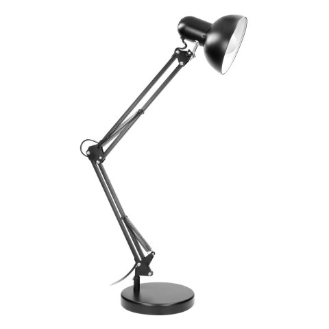 DEON, lampa biurkowa, 60W, E27, wysoka, stal, czarna DEON, lampa biurkowa, 60W, E27, wysoka, stal, czarna