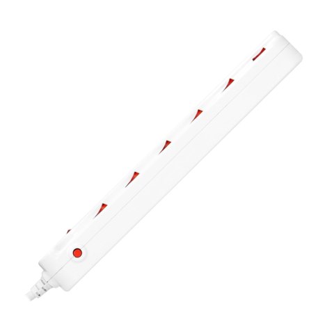 Listwa zasilająca "Multiswitch", 6 gniazd 2P+Z (schuko), kabel 3x1,5mm?, długość 1,5m, z wyłącznikami podświetlanymi: głównym dw Listwa zasilająca "Multiswitch", 6 gniazd 2P+Z (schuko), kabel 3x1,5mm?, długość 1,5m, z wyłącznikami podświetlanymi: głównym dw