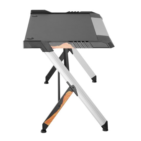 Biurko gamingowe czarne duże RGB Led NanoRS RS150 50kg max, wysokość 780mm Biurko gamingowe czarne duże RGB Led NanoRS RS150 50kg max, wysokość 780mm