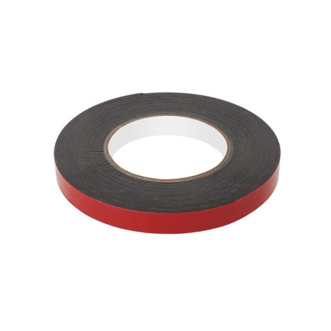 Taśma piankowa dwustronna REBEL (1 mm x 15 mm x 10 m) czarna Taśma piankowa dwustronna REBEL (1 mm x 15 mm x 10 m) czarna