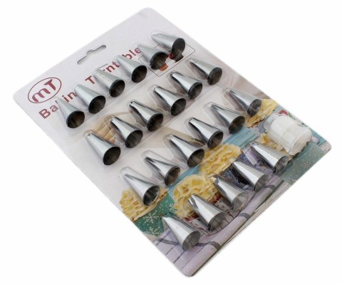 AG406G Zestaw 24 tylek cukierniczych AG406G Zestaw 24 tylek cukierniczych
