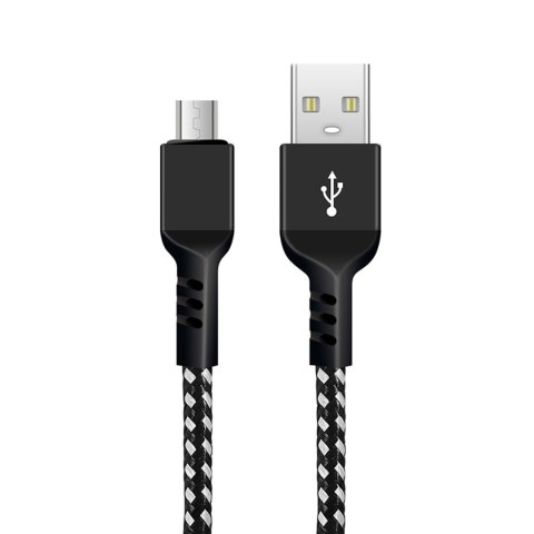 Kabel microUSB Maclean, wspierający Fast Charge 2.4A, przesył danych, 5V/2.4A, czarny, dł. 1m, MCE473 Kabel microUSB Maclean, wspierający Fast Charge 2.4A, przesył danych, 5V/2.4A, czarny, dł. 1m, MCE473