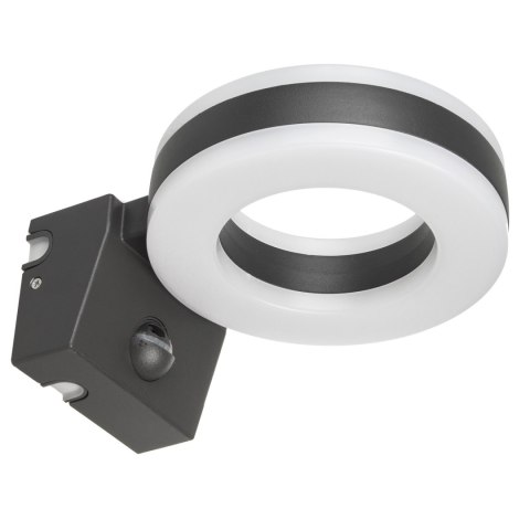 Lampa LED Maclean, ścienna, z czujnikiem PIR, PC+ALU, 20W, 1700lm, IP65, Neutral White 4000K, szara, MCE365 Lampa LED Maclean, ścienna, z czujnikiem PIR, PC+ALU, 20W, 1700lm, IP65, Neutral White 4000K, szara, MCE365