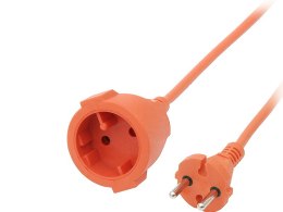 9745# Przedłużacz sieciowy ps-160 1-gniazdo bez uziemienia 30m pomarańczowy 2x1mm