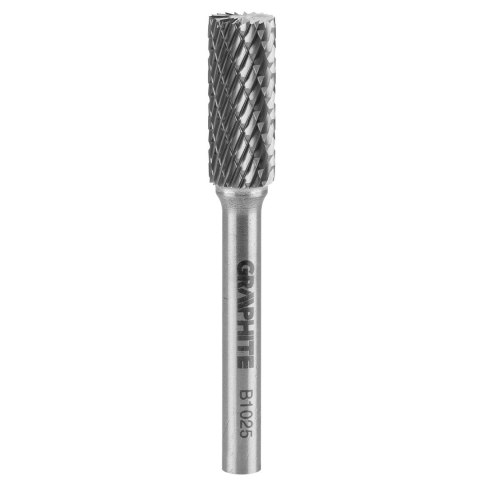 Frez do metalu HM, typ B (walcowy z ostrzami na górze), 10 x 25 mm, trzpień 6 x 45 mm Frez do metalu HM, typ B (walcowy z ostrzami na górze), 10 x 25 mm, trzpień 6 x 45 mm