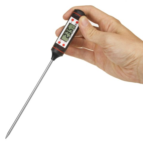 Termometr/sonda do żywności, GreenBlue, długość sondy 15cm, zakres temp. -50 st. C do +300 st. C., dokładność 0,1 st. C, GB178 Termometr/sonda do żywności, GreenBlue, długość sondy 15cm, zakres temp. -50 st. C do +300 st. C., dokładność 0,1 st. C, GB178