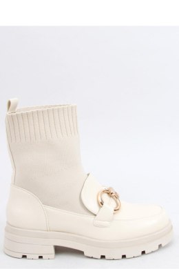 Botki skarpetkowa cholewka TONE BEIGE - Inello Inello