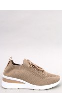 Buty sportowe na koturnie LEAKES KHAKI - Inello Inello
