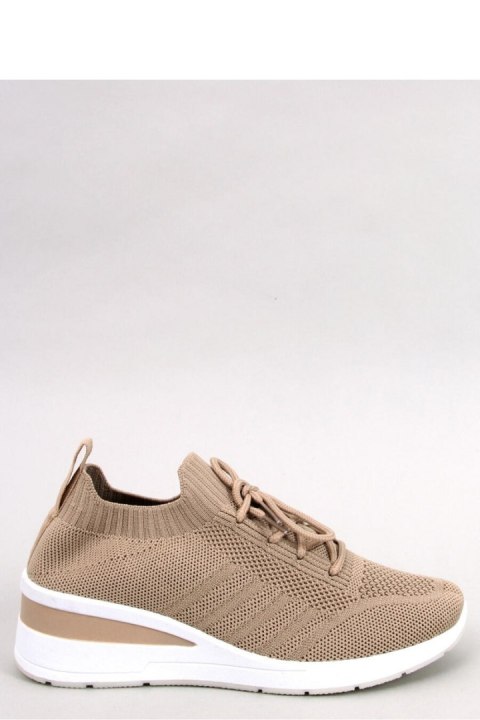 Buty sportowe na koturnie LEAKES KHAKI - Inello Inello Buty sportowe na koturnie LEAKES KHAKI - Inello Inello