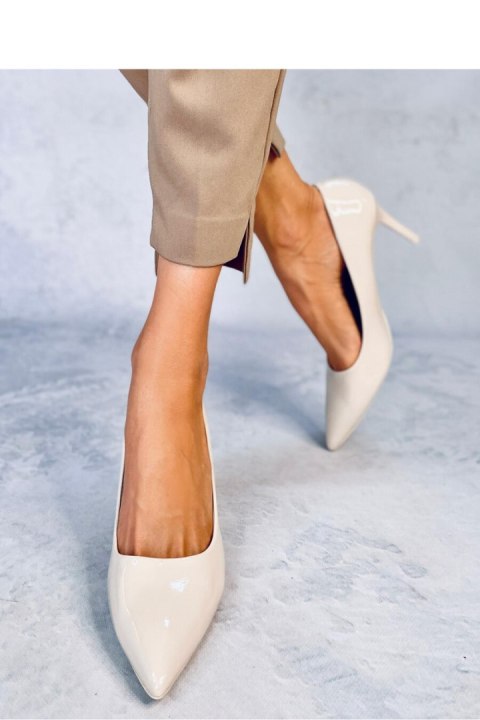 Czółenka na szpilce lakierowane CHARLOTTE BEIGE - Inello Inello Czółenka na szpilce lakierowane CHARLOTTE BEIGE - Inello Inello