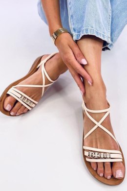Sandałki damskie ROSTANI BEIGE - Inello Inello
