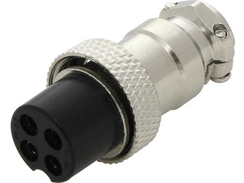 20-097# Wtyk cb mikrofonowy 4pin na kabel 20-097# Wtyk cb mikrofonowy 4pin na kabel