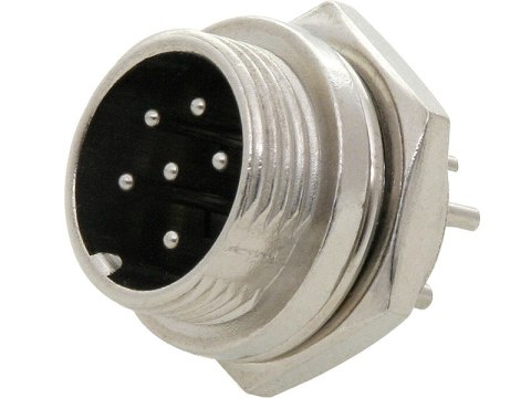 24-770# Gniazdo cb mikrofonowe 6pin do obudowy 24-770# Gniazdo cb mikrofonowe 6pin do obudowy