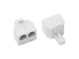 3305# Rozgałęźnik telefoniczny wtyk -2gniazdo mod 6p4c