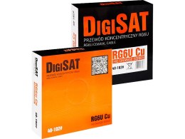 40-102# Przewód koncentryczny rg6u cu digisat box