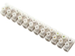 40-703# Kostka elektryczna 12 pól r= 10mm2 biała