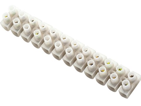 40-703# Kostka elektryczna 12 pól r= 10mm2 biała 40-703# Kostka elektryczna 12 pól r= 10mm2 biała