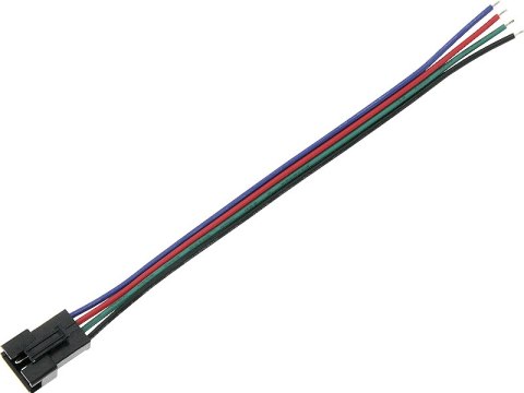 6291# Konektor do taśm led złącze gniazdo rgb z przewodem 6291# Konektor do taśm led złącze gniazdo rgb z przewodem