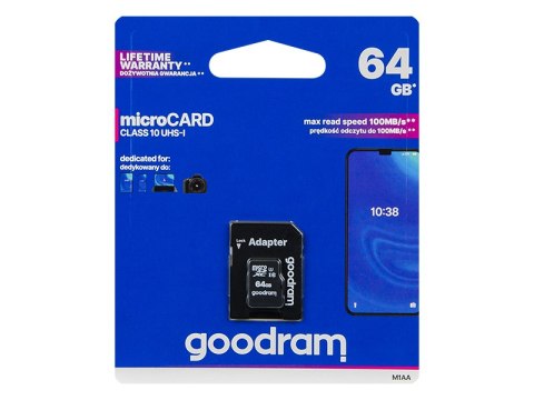 66-226# Karta microsdxc 64gb+adapter sd cl10goodram uhs-i 66-226# Karta microsdxc 64gb+adapter sd cl10goodram uhs-i
