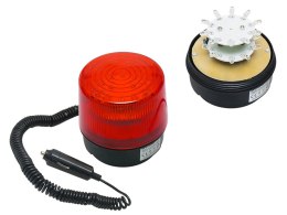 26-427# Sygnalizator optyczny led 12v magnes czerwony