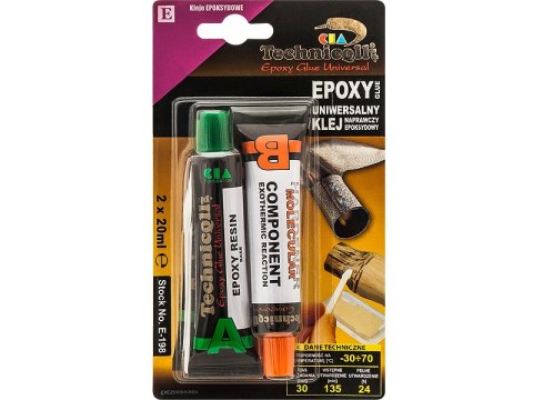 3398# Klej epoxy uniwersalny 2x20ml technicqll 3398# Klej epoxy uniwersalny 2x20ml technicqll