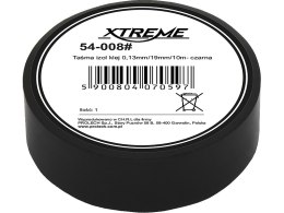 54-008# Taśma izolacyjna klejąca 0,13mm/19mm/10m - czarna