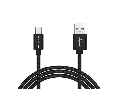 66-112# Przyłącze usb a - micro b 2,0m plecionka czarny blister 66-112# Przyłącze usb a - micro b 2,0m plecionka czarny blister