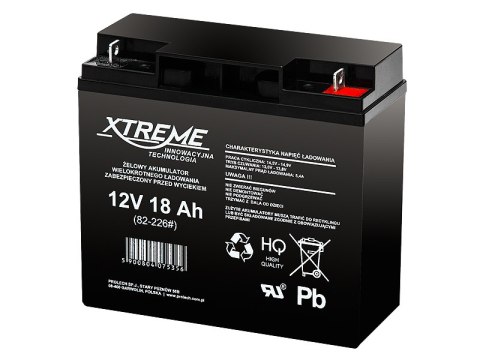 82-226# Akumulator żelowy 12v 18ah xtreme 82-226# Akumulator żelowy 12v 18ah xtreme