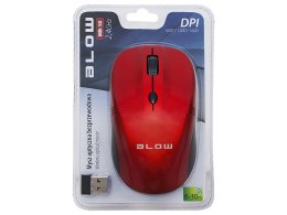 84-003# Mysz optyczna bezprzewodowa blow mb-10 czerwona