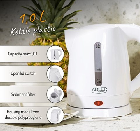 AD 1272 Czajnik plastikowy 1,0 l AD 1272 Czajnik plastikowy 1,0 l