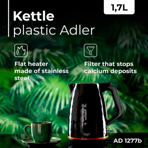 AD 1277 black Czajnik plastikowy 1,7 l AD 1277 black Czajnik plastikowy 1,7 l