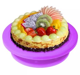 AG649F Patera obrot. do dekoracji purple