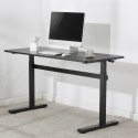 Biurko ręczna regulacja wys Ergo Office, max 40 kg, max wys 117cm, z blatem do pracy stojąco siedzącej, ER-401 B