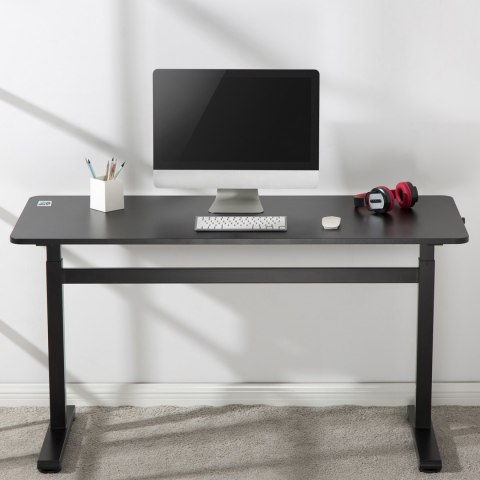Biurko ręczna regulacja wys Ergo Office, max 40 kg, max wys 117cm, z blatem do pracy stojąco siedzącej, ER-401 B Biurko ręczna regulacja wys Ergo Office, max 40 kg, max wys 117cm, z blatem do pracy stojąco siedzącej, ER-401 B